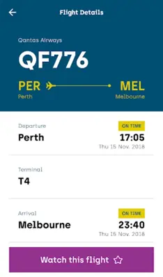 Perth Airport android App screenshot 1